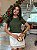 T-SHIRT PEROLAS NA GOLA - VERDE MILITAR - Imagem 4