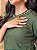 T-SHIRT PEROLAS NA GOLA - VERDE MILITAR - Imagem 2