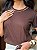 T-SHIRT PEROLAS NA GOLA - MARROM EXPRESSO - Imagem 3