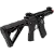 Rifle de Airsoft Elétrico AR15 Rossi Neptune PDW 6 mm + Capa + Alvo - Imagem 6