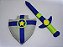 kit espada e escudo feltro - Imagem 1