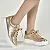 Tênis Feminino Via Marte Casual Dourado 055-015 - Imagem 4