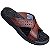Chinelo Pegada Masculino em Couro Pinhão 134201-01 - Imagem 10