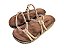 Chinelo Feminino Papete Moleca Tiras com Brilho - Imagem 2