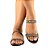 Sandália Mississipi Rasteira Com Brilhos MB282 Pewter/Preto - Imagem 3