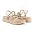Sandália Mississipi Flatform Bege com Brilhos - Imagem 8