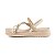Sandália Mississipi Flatform Bege com Brilhos - Imagem 1