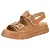 Sandália Feminina Flat Modare 7200.102 Marrom - Imagem 1