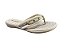 Piccadilly Chinelo Anabela Feminino Salto 3 cm Ref. 500411-7 – Cor Off White - Imagem 3