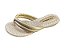 Chinelo Anabela Feminino Piccadilly Dedo Conforto 500401-19 Dourado - Imagem 3
