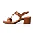 Sandália Dakota de Salto Bloco Caramelo Y9581 - Imagem 2