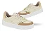 Tênis Moleca Casual Feminino – Branco Off com Detalhes Nude/Dourado 5782,312 - Imagem 2