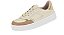 Tênis Moleca Casual Feminino – Branco Off com Detalhes Nude/Dourado 5782,312 - Imagem 1