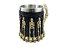 Caneca Esqueleto Humano 400ml Copo Decorativo Com Alça em Metal e Resina Preto - Imagem 3