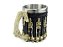 Caneca Esqueleto Humano 400ml Copo Decorativo Com Alça em Metal e Resina Preto - Imagem 7