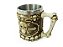 Caneca Caveira X Com Alça 400ml Copo Decorativo Em Metal E Resina - Imagem 4