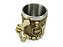 Caneca Caveira X Com Alça 400ml Copo Decorativo Em Metal E Resina - Imagem 5