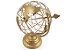 Globo Terrestre Decorativo Enfeite de Mesa Metal 29x18 cm Dourado - Imagem 5
