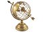 Globo Terrestre Decorativo Enfeite de Mesa Metal 29x18 cm Dourado - Imagem 1