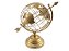 Globo Terrestre Decorativo Enfeite de Mesa Metal 29x18 cm Dourado - Imagem 3