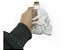 Kit 6 Garrafa de Vidro Formato Cranio Caveira Com Tampa Rolha Resistente 450ml - Imagem 5