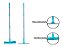 Mop Multiuso Rodo Limpa Vidros Janelas Com Cabo Extensível Em Inox Até 1,30m Limpa Fácil - Imagem 4