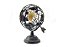 Globo Terrestre Decorativo Enfeite de Mesa Metal 29x18CM Preto e Dourado Decoração Escritório Casa - Imagem 5