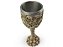 Cálice Taça Crânios Caveira Skull Aço Inox Resina Relevo Decorativo Rock Colecionável Vinho Coquetel - Imagem 4