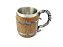 Caneca Barril Viking de Chopp 400ml Copo Decorativo Com Alça em Metal e Resina - Imagem 3