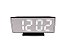Relógio Led Espelhado Com Despertador de Mesa USB Mostra Data e Temperatura Decoração para Casa Escritório - Imagem 4
