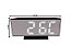 Relógio Led Espelhado Com Despertador de Mesa USB Mostra Data e Temperatura Decoração para Casa Escritório - Imagem 2