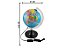 Kit Globo Terrestre 21CM LED Profissional + Lupa  + Atlas Escolar Edição Atualizada Mapas De Países Físicos e Políticos - Imagem 2