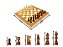 Jogo de Xadrez Damas e Gamão Dobrável em madeira 3 em 1 Grande Hoyle Games Tabuleiro 37,5 x 38,5 CM - Imagem 2