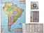 Mapa da América do Sul Político e Rodoviário Rodovia Principal Rota de Navegação Divisa de País 120x90CM - Imagem 2