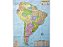 Mapa da América do Sul Político e Rodoviário Rodovia Principal Rota de Navegação Divisa de País 120x90CM - Imagem 3