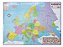 Mapa da Europa Político Rodoviário Estático Escolar 120x90CM Grande Revisado e Atualizado - Imagem 4