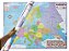 Mapa da Europa Político Rodoviário Estático Escolar 120x90CM Grande Revisado e Atualizado - Imagem 1