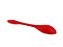 Colher de Silicone Multiuso Resistente Vermelha Utensilio de Cozinha Não Risca Panela - Imagem 5