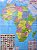 Mapa do Continente Africano Politico Rodoviário Turístico e Estatístico Com Índice de Localização 120x90CM - Imagem 1