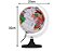 Globo Terrestre Branco Aquarela Lâmpada Led Luminária Decorativo Mapa Mundi Divisão De Países Português Escolar - Imagem 2