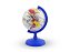 Globo Terrestre 16cm Baby Azul Royal Base e Haste em Plástico Mapa Mundi Nome de Países e Oceanos - Imagem 1