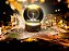 Luminária Abajur Globo Roda Gigante LED USB Enfeite Decorativo Esfera de Vidro 3D Base de Madeira - Imagem 2
