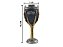 Taça Cálice Em Aço Inox e Resina Crânio Medieval Mão Esqueleto Osso Rock Colecionável Decorativo Coquetel Cerveja - Imagem 2
