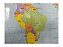 Mapa Mundi Bilíngue Político Escolar Divisão De Países e Capitais 120x90cm Edição Atualizada - Imagem 2