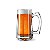 Caneca de Vidro Grosso Para Chopp Cerveja Suco Modelo OSLO 360ML Resistente Pesada Congela - Imagem 1