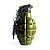 Isqueiro Mini Maçarico de Bolso Chaveiro Granada de Metal Decorativo - Imagem 1