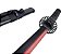 Espada Anime Katana Prato e Vermelho De Bambu Com LED Cosplay Decoração - Imagem 1