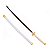 Espada Demon Slayer Kimetsu No Yaiba Katana Zenitsu Agatsuma Lamina de Bambu Cosplay Decoração - Imagem 3