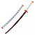 Espada Demon Slayer Kimetsu No Yaiba Katana Kyojuro Rengoku Lamina de Bambu Cosplay Decoração - Imagem 2