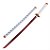 Espada Cosplay Bambu Com Led Demon Slayer Kimetsu No Yaiba Katana Kyojuro Rengoku - Imagem 1